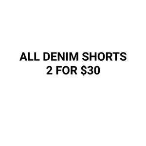 Denim Shorts Promotion!